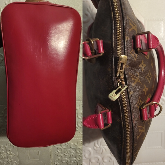 Louis Vuitton Monogram Alma PM Pink Magenta 2 way Bag Authentic Vintage Custom - Picture 13 of 14